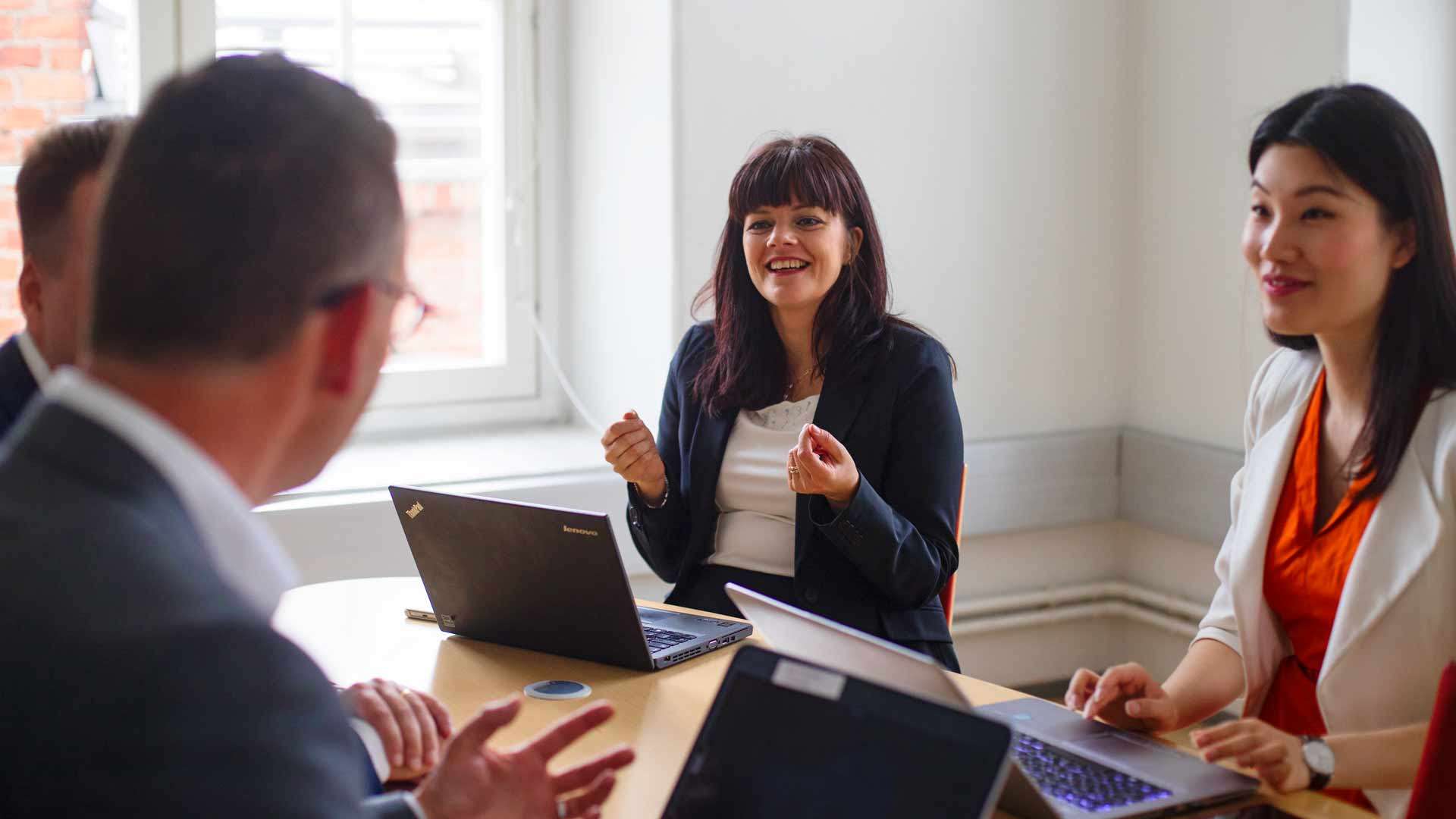 People in a meeting