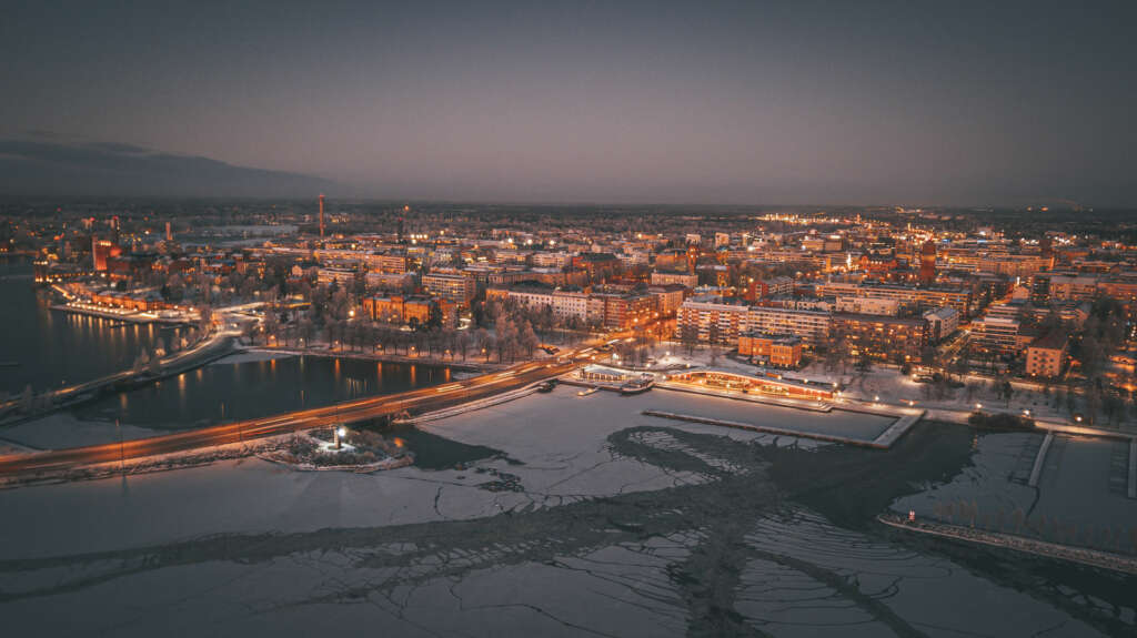 ilmakuva kalaranta talvella