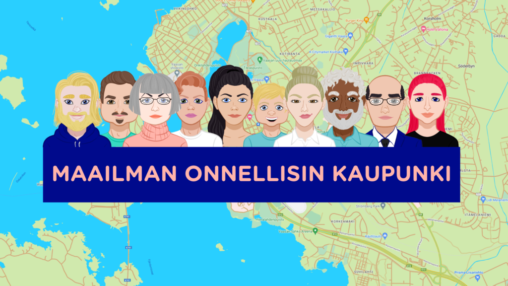 Maailman onnellisin kaupunki pelin hahmoja