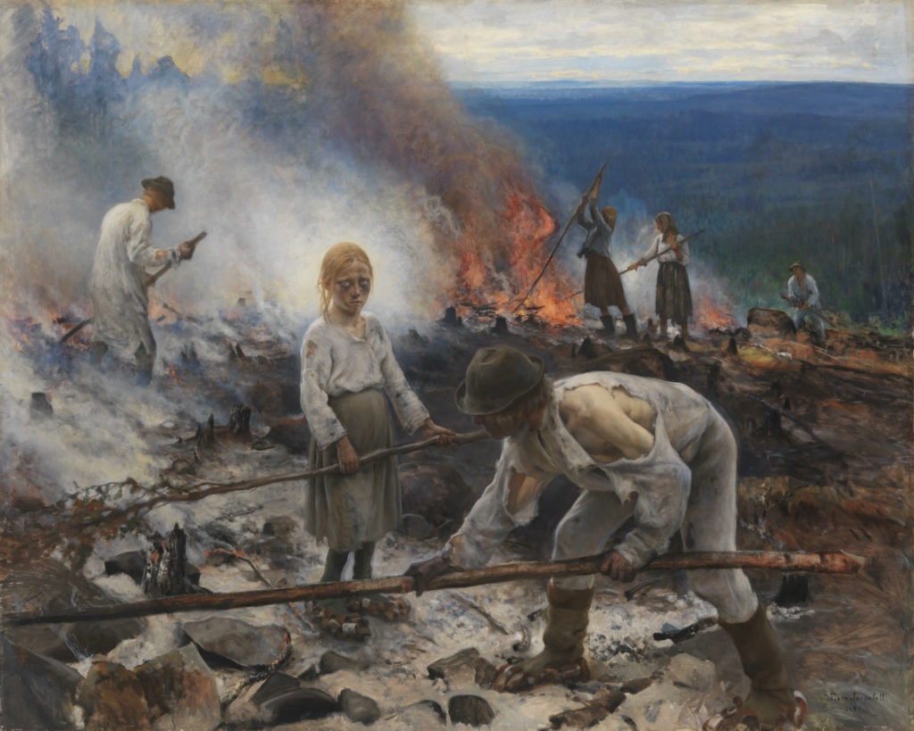 Eero Järnefelt: Trälar under penningen / Sved (1893). Finlands Nationalgalleri / Konstmuseet Ateneum, samling Antell. Foto: Finlands Nationalgalleri / Yehia Eweis.