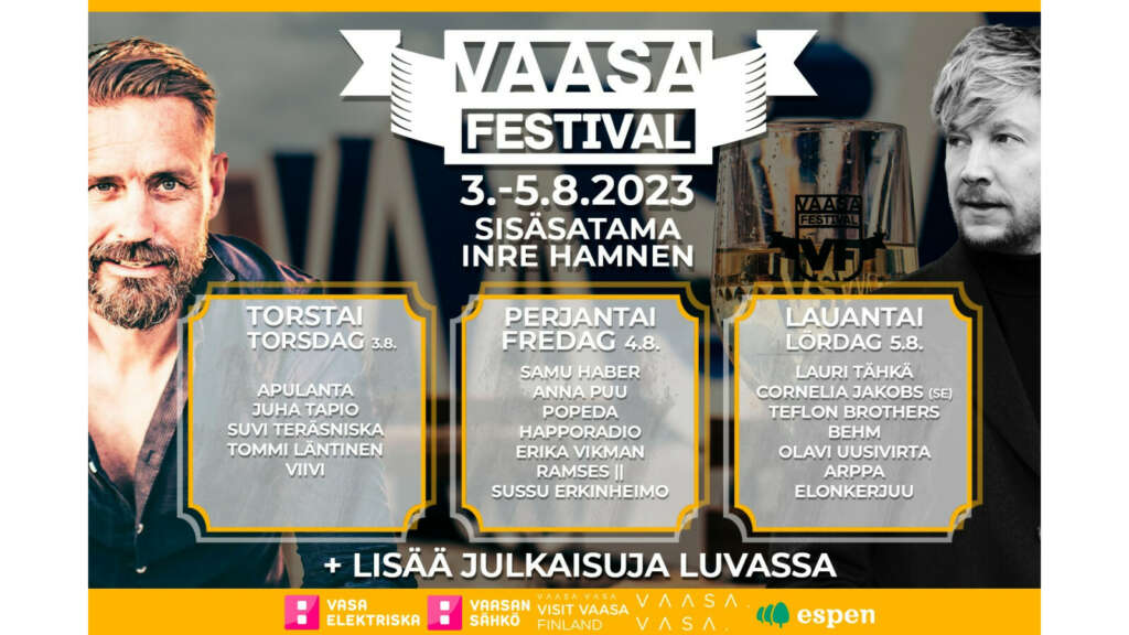 Vaasa Festival - Lauantai  | Vaasa